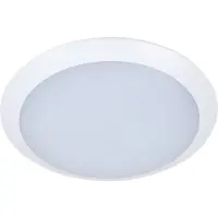 LINDBY LED buiten plafondlamp Naira, wit, sensor, 30 cm, IP65 Naira, wit / opaal, Kunststof, Modern, LED plafondlamp