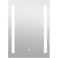 Mirlux Badkamerspiegel met LED Verlichting & Verwarming – Wandspiegel Rechthoekig– Anti Condens Douchespiegel - 90x65CM