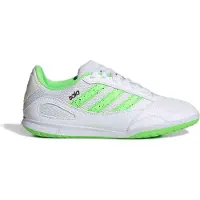 Adidas Super Sala III Zaalvoetbalschoenen (IN) Kids Wit Lichtgroen Zwart