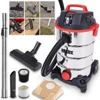 HECHT 8335Z: Industriële stofzuiger voor werkplaatsen, universeel voor nat en droog gebruik - Officiële distributeur - Geautoriseerde dealer