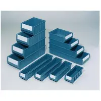 Industrial Quality Supplies Kastjes, afmetingen 300x234x140 mm, blauw, gemaakt van PP (polypropyleen)