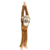 Wild republic Knuffel - Hangend Aapje - 18x55 - Eekhoornaap - - OneSize - Knuffels