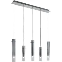 LUCANDE Hanglampe , Korvitha, dimbare, Grijs, Keuken, Glas, Modern