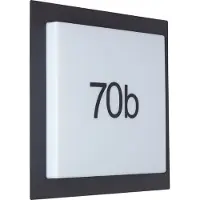 Brilliant Buitenwandlamp 30x30 cm Sten, wit/zwart, aluminium/kunststof