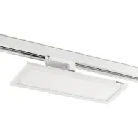 Arcchio Hairis LED paneel wit 4000 K, wit / opaal, Werkkamer / Kantoor, Kunststof, Modern, railverlichting