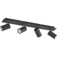 LINDBY Plafondlamp , Joffrey, dimbare, Zwart, Woonkamer, Metaal, Modern