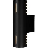 Konstsmide Design wandlamp Cuneo zwart met wit glas