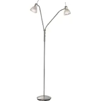Globo Dubbel Leeslamp Daytona Nikkel