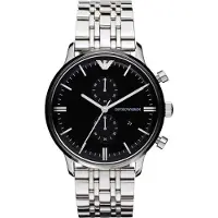 Giorgio Armani Analoog horloge zwart / zilver