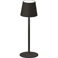 Fischer Leuchten LED-tafellamp Tropea, dimbaar, zwart, Woon-/ Eetkamer, metaal, Modern, LED tafellamp