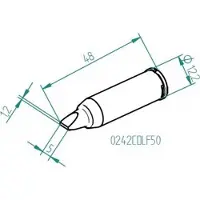 Ersa 0242CDLF50 Soldeerpunt Beitelvorm Grootte soldeerpunt 5 mm Inhoud: 1 stuk(s)