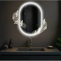 CLP Karishma Badkamerspiegel - met verwarming - met verlichting - met led verlichting - wandspiegel dimbaar - helder/glas