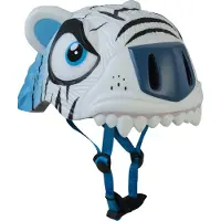 Crazy Safety Tiger Helmet Wit,Blauw