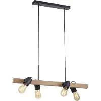 JUST LIGHT CANOP hanglamp met spots - Brons & Zwart