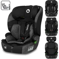 Lionelo Levi One i-Size autostoeltje, voldoet aan de nieuwste veiligheidsnorm R129 i-Size, universeel, geschikt voor alle auto's - zwart