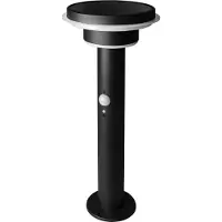 Osram ENDURA Style Solar, buitenlamp, roestvrijstalen behuizing, zwart, IP44, met bewegings- en daglichtsensor, op zonne-energie, geschikt voor entrees en terrassen