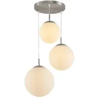 LINDBY Hanglampe , Heleska, dimbare, Wit, Woonkamer, Glas, Modern