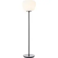 Brilliant Vloerlamp Kaizen zwart met wit