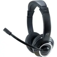 Conceptronic Micro-hoofset - - POLONA 01B - USB bedraad - Circum-aural - Zwart