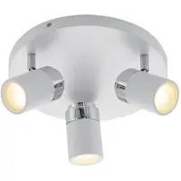 LINDBY Plafondlamp , Kardo, dimbare, Wit, Woonkamer, Metaal, Modern