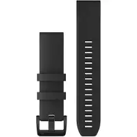 Garmin Siliconen Bandje Zwart/Zwart 22mm