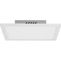 LINDBY LED-paneel Lamin, dimbaar, wit / opaal, Woon-/ Eetkamer, Modern, LED plafondlamp