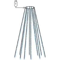 vidaXL Kerstboomverlichting met 400 LED's blauw net 400 cm