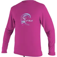 O'Neill - UV-shirt voor meisjes met lange mouwen - berry - maat 104cm