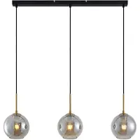 LINDBY Hanglampe , Hiwana, dimbare, Grijs, Woonkamer, Glas, Modern