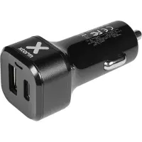 Xtorm Autolader Pro - USB + USB-C Autolader - Sigarettenaansteker USB Oplader Auto - 48W - Zwart