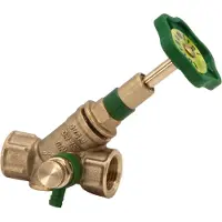 Schlosser KFR afsluiter 1620 DN 15, Rp 1/2, w afvoer, stijgende sp. Draaien.