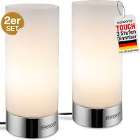 Monzana Tafellamp Golau 2 stuks Wit