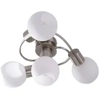 LINDBY Plafondlamp , Ciala, dimbare, Metallic, Woonkamer, Glas, Modern