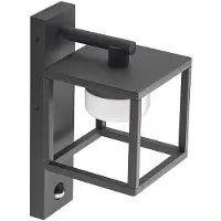 LUCANDE Wandlamp buiten met bewegingssensor Timio, dimbaar, alu / grijs / zink, Aluminium, Modern