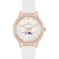 Rhodenwald & Söhne Analoog horloge rose-goud / wit
