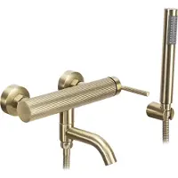 REA Js-B34803Bg Argon - Badkraan - Geborsteld Goud - 6,5 X 24,5 X 12 Cm