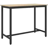 vidaXL Tafel Sonoma Eik 100 x 50 x 76,5 cm Engineered hout en staal