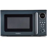 Medion MD 15000, Werkblad, Vrijstaande magnetron, 20 liter, 800 watt, Ingebouwd display, Knopbediening, Draaiknoppen