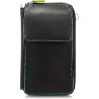 Mywalit Portemonnee 'Multi Purse' turquoise / limoen / mandarijn / lichtrood / zwart