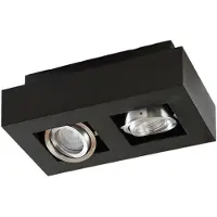 Arcchio Plafondlamp , VINCE, dimbare, Zwart, Gang / Hal, Aluminium, Modern