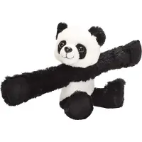 Wild republic Knuffel Panda Junior 20 Cm Pluche Zwart/wit
