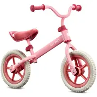 INNE Loopfiets voor Kinderen 2 Jaar Molto Strada, max. 30 kg, Loopfietsen met schuimrubberen banden, verstelbaar zadel en stuur, stalen frame - Pink Candy