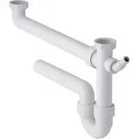 Geberit dubbele spoeltafel sifon 6/4- F 40mm