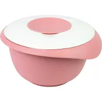 Westmark Mengkom met tweedelige deksel, 2,5 l, met schenktuit, kunststof, wit/roze, 3153227P
