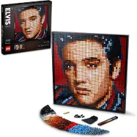 LEGO 31204 Art Elvis Presley – "The King" doe-het-zelf poster, wanddecoratie, kunstwerk, knutselset voor volwassenen, wandkunst, decoratie voor thuis, cadeau