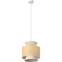 Osram Hanglamp Decor Wrap Cone, dimbaar, crème / amber, Woon-/ Eetkamer, Textiel / Stof / Zijde, Landelijk, Hanglamp