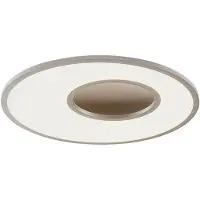 LUCANDE LED-plafondlamp Durun, dimbaar, alu / grijs / zink, Keuken, Kunststof, Modern, LED plafondlamp
