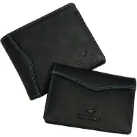 Mustang Leren portemonnee kaarthouder Berrima Giftbox Wallet and Creditcardholder Black zwart