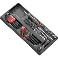Facom module 1/4” 6-kant doppen - inbussleutels, torx sleutels en metrische bits - MOD.R161-46