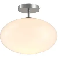 LINDBY Plafondlamp , Sonika, dimbare, Wit, Woonkamer, Glas, Modern